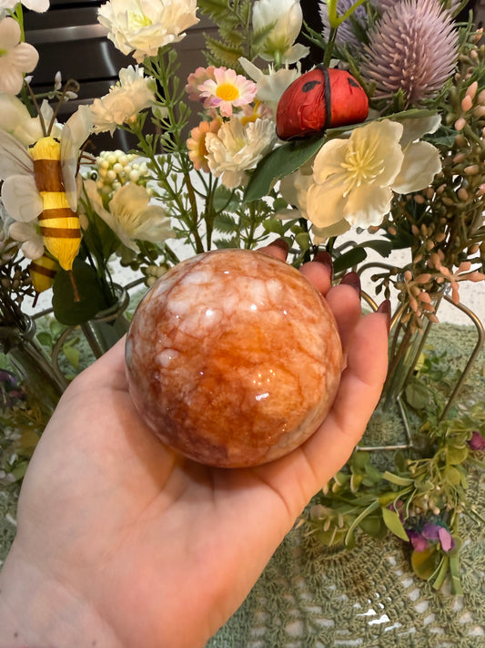 Fire Quartz Sphere